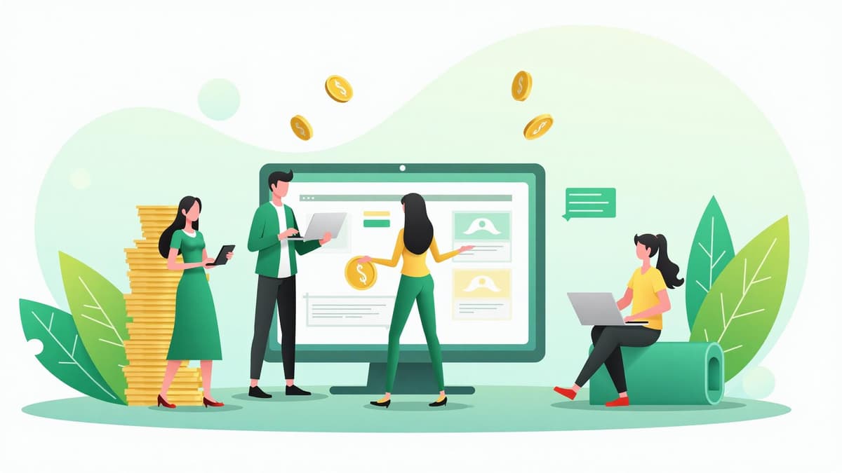 People earning money online